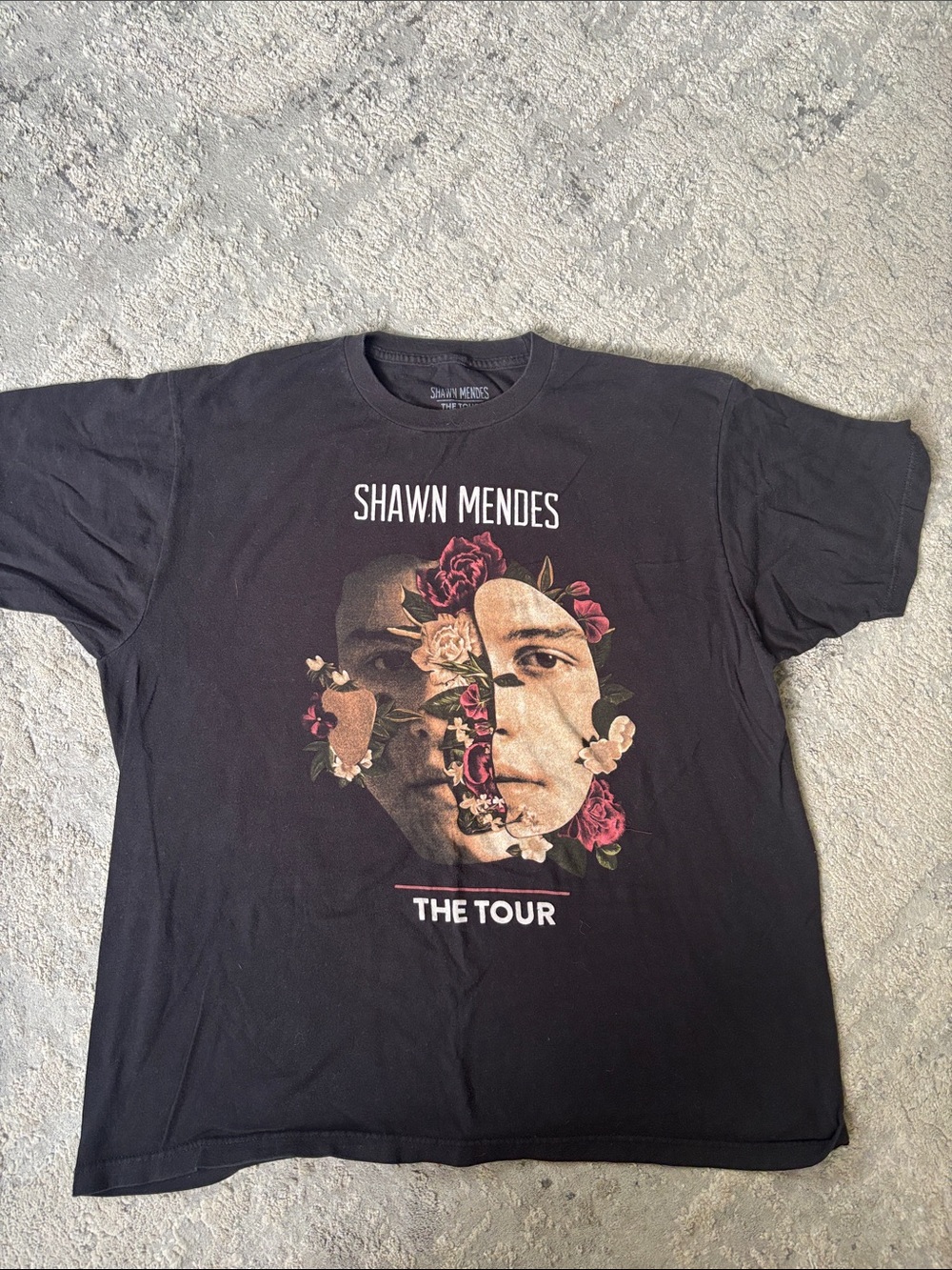 Black Graphic Short Sleeve Tour Tee - Shawn Mendes